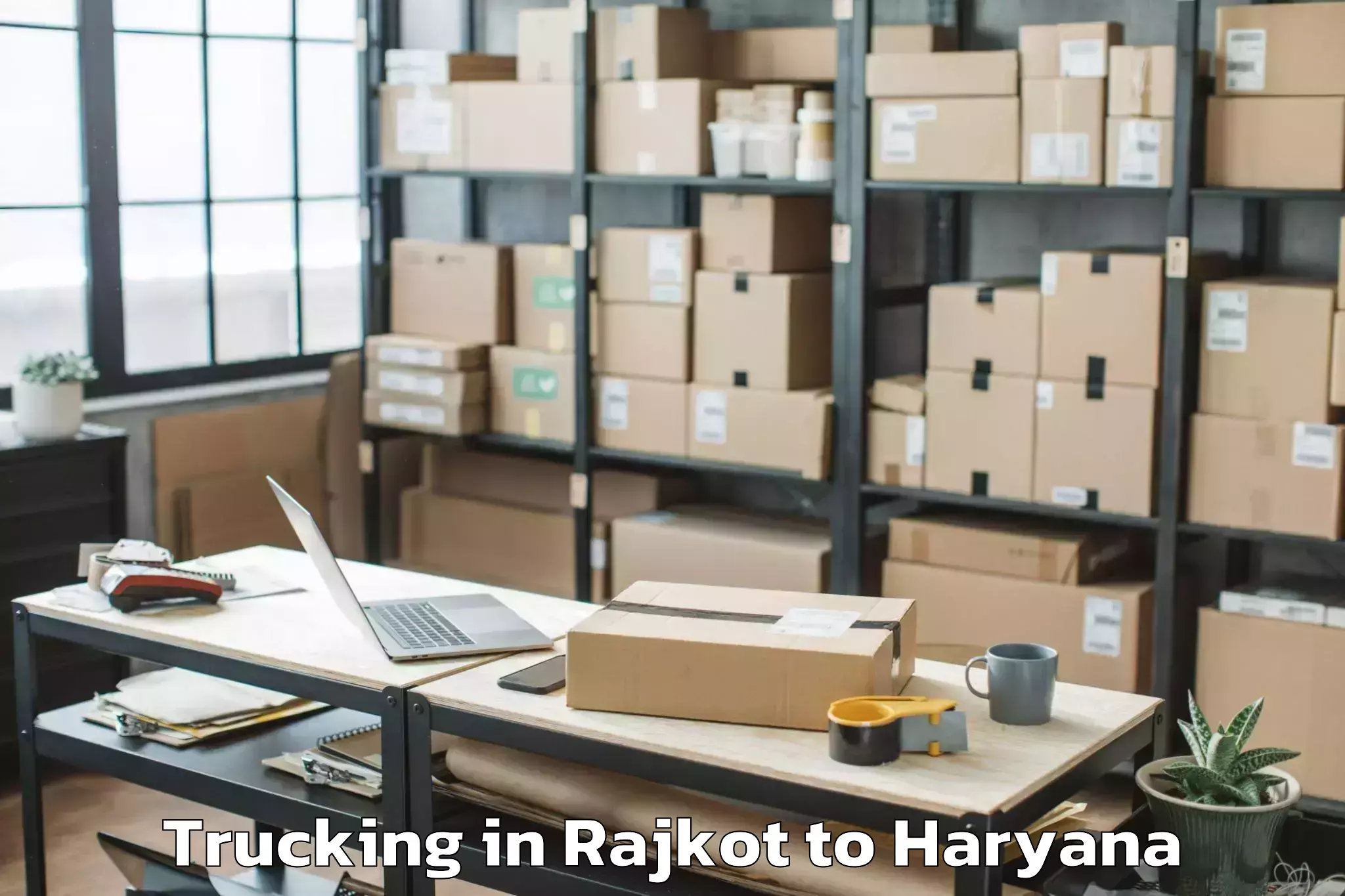 Book Rajkot to Panipat Trucking Online